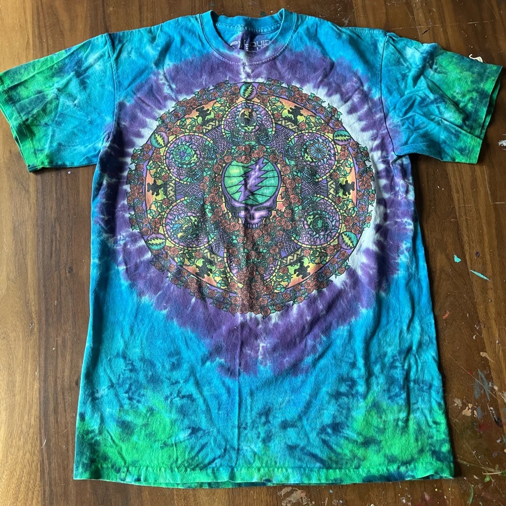 Liquid Blue 2000 Grateful Dead Celtic  Mandela Tie Dye T Shirt Medium
